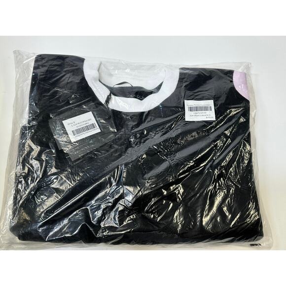 Cynthia Rowley Sunday Scallop Sweatshirt - Black/Blush - Picture 3 of 11